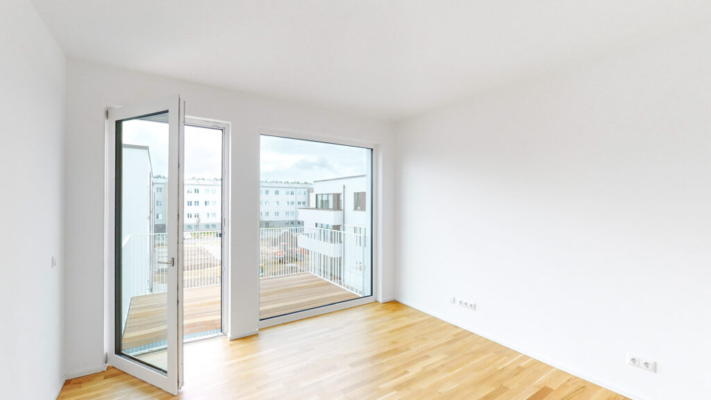 Beispielwohnung Zimmer Balkon