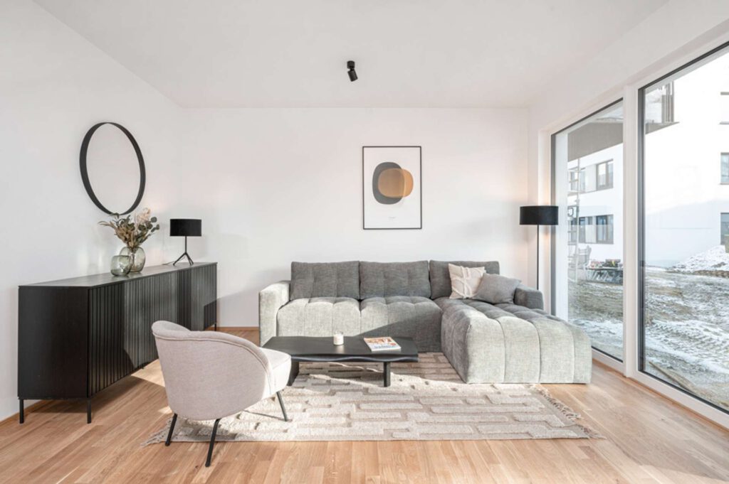 Musterwohnung Wohnzimmer